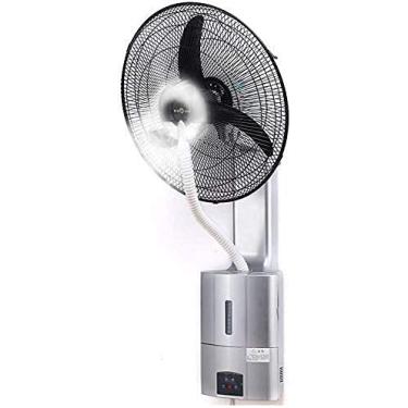 Imagem de Swing Wall-Mounted Fan, Indoor Oscillating Wall Mounted Fan 7m, 1.8L Water Tank, Environmental Protection, Low Temperature Cooling, Wall-Mounted Industrial ice Spray Fan |//146 (Size : Gray)