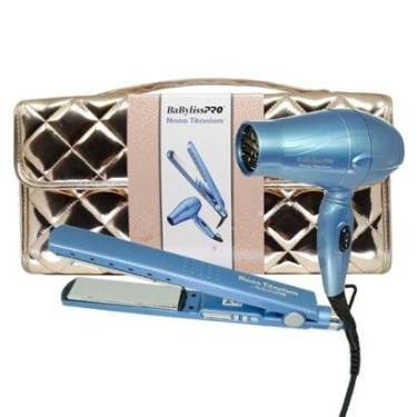 Imagem de Kit Prancha BaByliss PRO Prancha + Secador BaByliss PRO Bambino + Bolsa Luxo Rose Gold-Unissex
