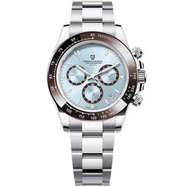 Imagem de LACZ DENTON Pagani Design PD1644 Relógios de quartzo – cronógrafo masculino de aço inoxidável, à prova d'água, relógio esportivo de 100 m, presente moderno, relógios de pulso casuais para negócios