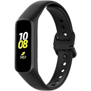 Imagem de Pulseiras de silicone NSmart compativeis com Galaxy Fit2 SM-R220 (R220, Preta)