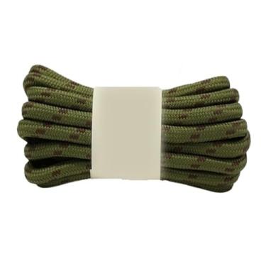 Imagem de Cadarços Redondos Para Caminhadas Ao Ar Livre, Cadarços Esportivos Para Crianças, Tênis, Cadarços De Comprimento(Army green brown,160cm)