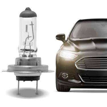 Imagem de Lâmpada Halógena H7 3000K 55W 12V Luz Amarelada Aplicação Farol