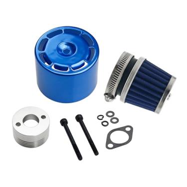 Imagem de FLMLF Conjunto de filtro de ar com tampa azul ALU.V para motor 1/5 RC Hpi Baja Rovan King 5B 5T 5SC velocidade máxima RC World