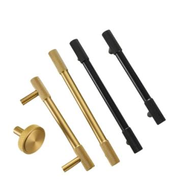 Imagem de Puxador de móveis de latão longo redondo moderno puxa armário guarda-roupa caixa de sapato gaveta armário botão de barra de vinho, qbcf, 4xl, china