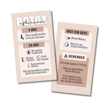 Imagem de Cartões profissionais modernos de instalação pós-tratamento de botox para medicamentos e injetores de enfermagem – 55 cartões – tamanho de cartão de visita – frente e verso de alto brilho colorido –