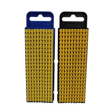 Imagem de Anilha WIC1 2,0-2,8mm Números C/ 200 Peças - Hellermann N° 4 Cod. 561-01644 Amarelo