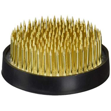 Imagem de JapanBargain 3149, Sapo Japonês Ikebana Kenzan Flower Frog para arranjos de flores, suporte floral de latão feito no Japão, 6,3 cm de diâmetro