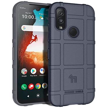 Imagem de Nakedcellphone Série de operações especiais compatível com capa Verizon Kyocera DuraSport 5G UW Phone (C6930), capa protetora robusta tática [anti-impressão digital, textura de aderência fosca] - azul marinho