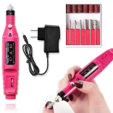 Imagem de Lixadeira Portátil Eletrica Manicure Motor Lixa