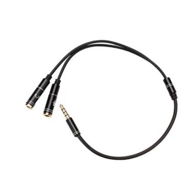 Imagem de Cabo Adaptador P3 Macho / 2 P2 Fêmea Fone Microfone Game Pc Xbox Conso