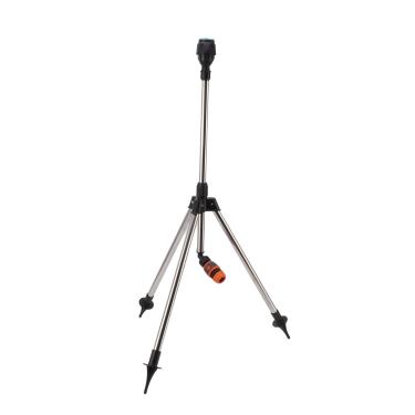 Imagem de Aspersor de tripé Bico de Irrigação Giratório Automático de 360 ​​graus Em Aço Inoxidável Ajusta a Altura e o ângulo de Rotação Quintal Jardim Gramado Ferramenta de Bicos de