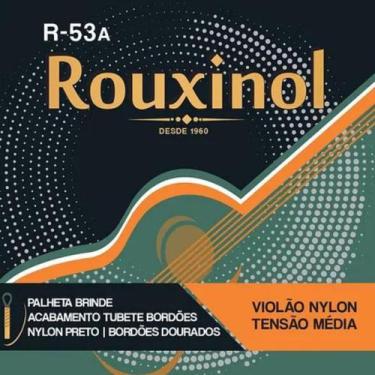 Imagem de Encordoamento Violão Nylon-preto/dourada Tensão Média - R53a - ROUXINO