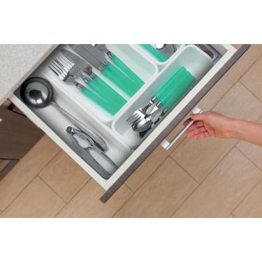 Imagem de Kit 4 Organizador Gavetas Divisor Porta Talheres Cozinha - DASPLAST