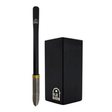 Imagem de Kit Tereré Inox 1 Copo Quadrado 250ml 1 Bomba De Mola Cônica Preta Old