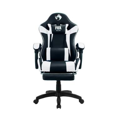 Imagem de Cadeira Gamer Fox Racer Zerda com Apoio de Pés Branca - W20