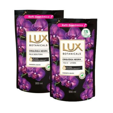 Imagem de Kit 2 Sabonete Líquido Lux Botanicals Orquídea Negra Refil 200ml