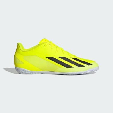 Imagem de Chuteira Futsal Adidas X Crazy 23 Club Unissex, Amarelo, Preto, 44