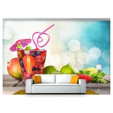 Imagem de Papel De Parede Drinks Bebidas Praia Verão 3D Al113 - Você Decora