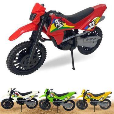 Imagem de Moto De Brinquedo Motocross 28Cm - Vermelho - Europio