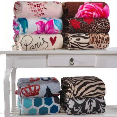 Imagem de Manta Flannel infantil Solteiro 1,50m x 1,00m Estampada Solteiro Macia
