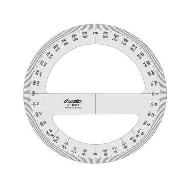 Imagem de Transferidor 8312 - 360 Graus - 12cm Trident