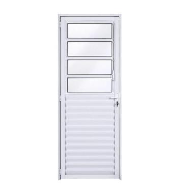 Imagem de Porta basculante 210x80 branco lina 25 - ESQUADRIAS NOVO LAR, DIREITA