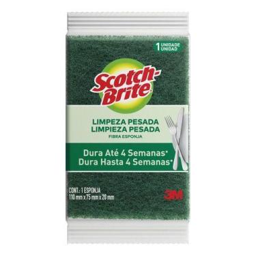 Imagem de Esponja Scotch-brite Limpeza Pesada De Sintética Amarelo