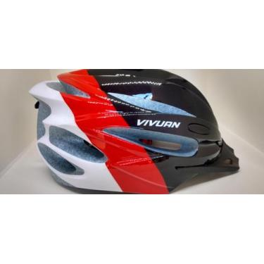 Imagem de Capacete Ciclismo Bike Vicinitech 57-62 Cm Mtb Pto/Bco/Vml