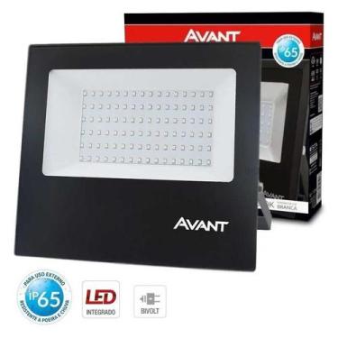 Imagem de Refletor de Led 100w Holofote Branco Frio Prova Dagua Avant