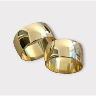 Imagem de Alianças Banhada á ouro 18 k/  8 MM - O Par  - VNS, 29