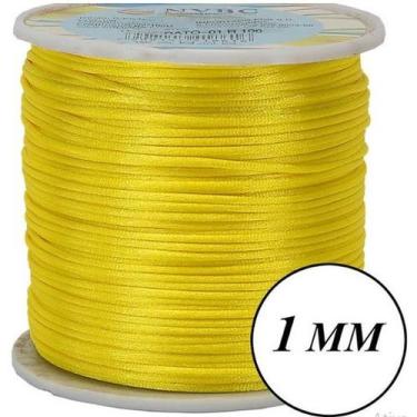 Imagem de Rolo de 100 Metros cordão fio de cetim r de rato linha pulseira macram