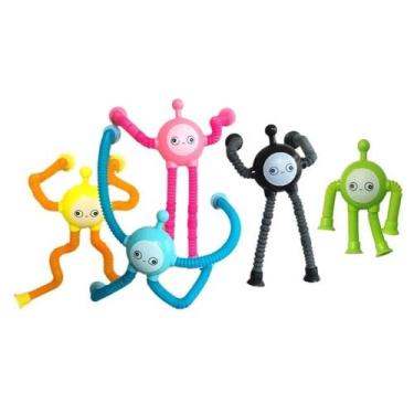 Imagem de Brinquedo Pop it Tubos com ventosa e luz - TOYS