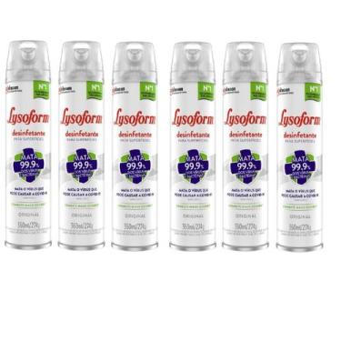 Imagem de Kit 6 pçs lysoforme 360ml original desinfetante superfícies