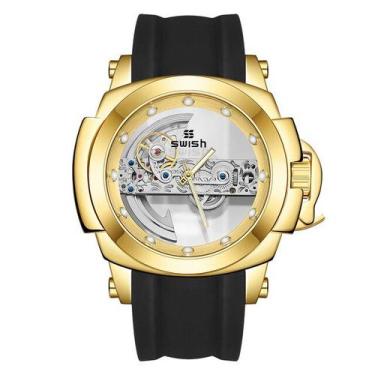 Imagem de Relógio SWISH Mecânico Masculino Esqueleto Polonês  - ElaShopp