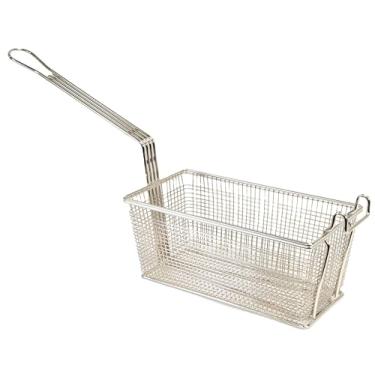 Imagem de Prince Castle Cesta para fritar (30,8 cm x 16 cm x 13,5 cm) – tela de arame com alças longas para fritar uniformemente