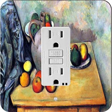 Imagem de Rikki Knight 3142 Paul Cezanne Art Still Life Pitcher Fruit on Table Design Light Switch Plate