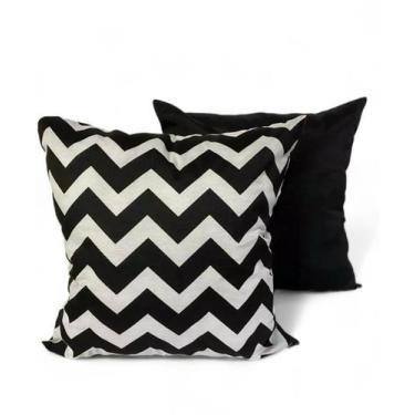 Imagem de Kit 2 Almofadas Cheias Decorativa Sala Quarto Sofá 48x48cm - JZ Enxova