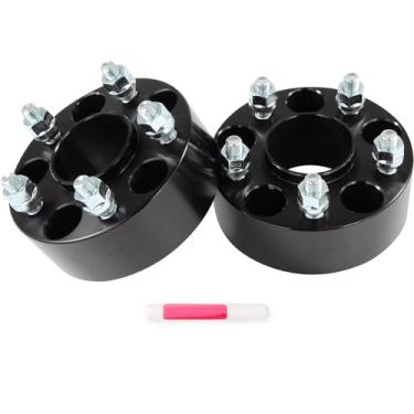 Imagem de SCITOO 2 peças espaçadores de roda 5 cm 5 x 4,5 furo 67,1 mm pinos 12 x 1,5 5 adaptadores de espaçadores de roda aptos para Ford Escape para Ford Fusion para Ford Probe para Jeep Compass para Jeep