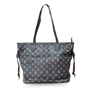 Imagem de Bolsa Moderna Ombro Viagem Trabalho Verão  Luxo - Alwy, Marrom, Escuro