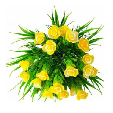 Imagem de Mini Arranjo de Rosa Artificial Buque de Flores - Decoração - Decor Ar
