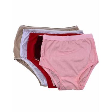 Imagem de Kit 3 Calçolas Senhora 100% Algodão/ Tamanhos P-M-G-GG - Charbel/JL Co