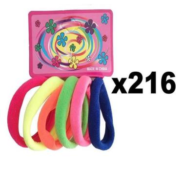Imagem de Kit 216 Elásticos Coloridos Xuxinha Para Cabelo Infantil - Lynx produç