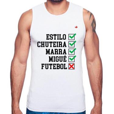 Imagem de Regata Futebol que é bom, nada - Foca na Moda, Branco, M