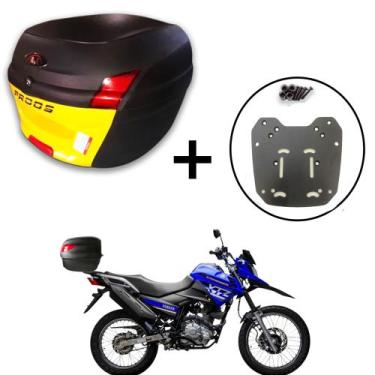 Imagem de Baú Bauleto 34l + Suporte Baú Superior Crosser 150 2014+ - AWA, Amarel