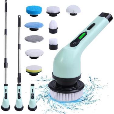 Imagem de Esfregão Giratório Sem Fio Elétrico 7 Em 1 Escova Limpeza  - Bora Cole