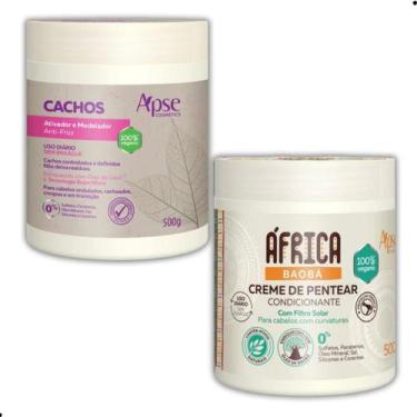 Imagem de Kit  Africa Baobá E Ativador Modelador Anti Frizz 500g -Apse - Apse Co
