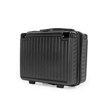 Imagem de Frasqueira Nécessaire Maquiagem Abs Bolsa De Mão Viagem CINZA ESCURO -