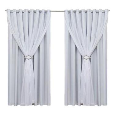 Imagem de Cortina Porta Janela Corta Luz Com Voil Ic 2,00x2,30 - Empório Luz, Ge