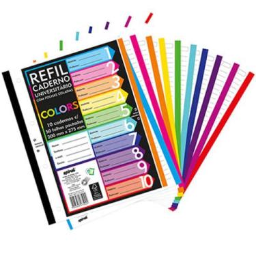 Imagem de Bloco de Folha Fichário Com 500 Folhas a4 - Spiral