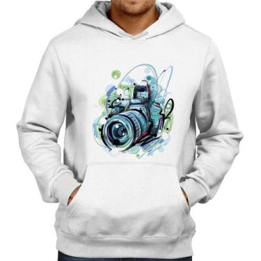 Imagem de Moletom Câmera Fotográfica - Foca na Moda, Branco, M